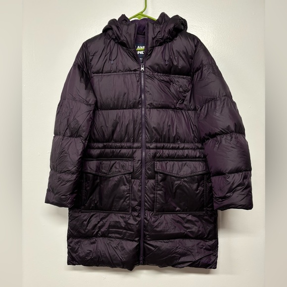 Lands' End Women's Wide Channel Down Parka Coat in Purple Size Medium - Picture 1 of 5